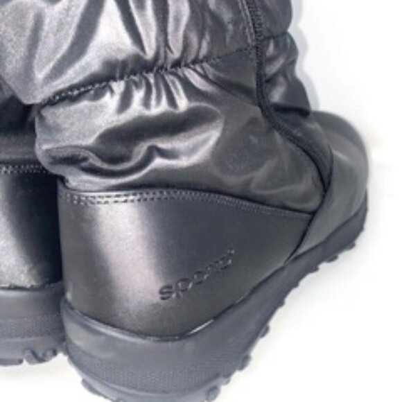 SPORTO Henrique Snow Boots Women's Zippers Waterproof Fur Trim Black Size 8 - Picture 6 of 8
